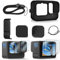 Micros2u Silicone Sleeve Case for GoPro Hero12/11/10/9 Black, Battery & Lens Caps & Screen Protectors & Lanyard