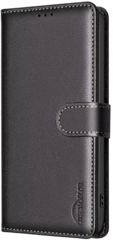 Lederhülle für Nokia G42/G310 Hülle, RFID-Blockierung Premium PU Schutzhülle Flip mit Tasche Case Handytasche Brieftasche Magnet Kartenfach Handyhülle für Nokia G42/G310,schwarz