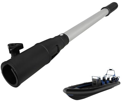 Outboard Motor Tiller Extension, Verstellbarer Pinnenverlängerungsgriff, Aluminium-Bootsmotoren Trolling-Außenbordpinne-Verlängerung, Ergonomische Griffverlängerung Trolling-Motorzubehör