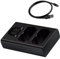 Battery Charger for Fujifilm XT5/ XT4/ XH2S 8.4V Battery, Dual-Slot LCD Battery Charger