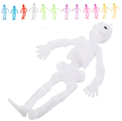 BCOATH 20stücke Bunte Stretch-skelette Stressspielzeug Für Halloween- Und Partydekoration Stressbewältigung Und Sensorischen