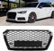 IONZS Auto Front Kühlergrill für Audi A4 S4 B9 2017 2018 2019,Mesh-Grill für die Stoßstange,Vorne Kapuze Kühlergrill,Mittelnetz Grilles