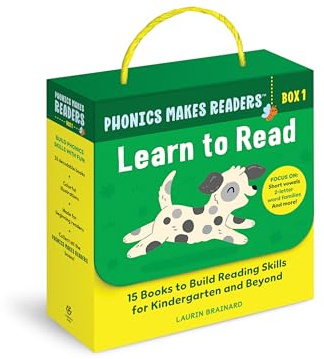 Phonics Makes Readers: Learn to Read Box 1: 15 Books to Build Reading Skills for Kindergarten and Beyond
