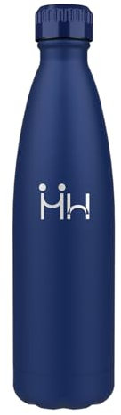 Trinkflasche Edelstahl 750ml, Thermo Wasserflasche, Doppelwandige Thermosflasche BPA-frei Auslaufsicher, Isolierflasche für Schule, Büro, Fitness, Sport, Fahrrad, Reisen, Laufen, Sprudel geeignet