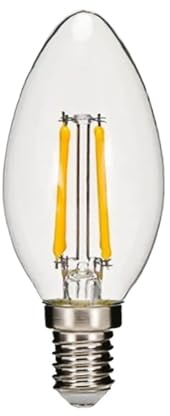 JrEam 5PCS LED Filament Kerze Blubs Licht Golden C35 C35L 2W 4W 6W Dimmbar E14 E12 E27 220V 110V(C35 2700K,E12_YES_4W 220V)