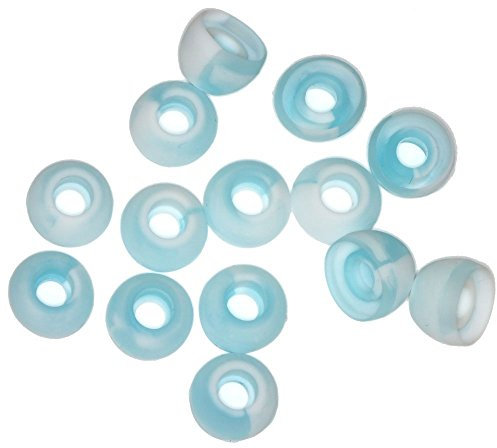 Xcessor Silicona Almohadillas de Repuesto para Auriculares Internos 7 Pares (Juego de 14 Piezas). Compatible con la Mayoría en el Oído Marcas Auriculares. Talla: Medio. Cielo Azul