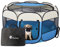 Floving Parc Portable Pliable pour Animaux de Compagnie, Cage pour Chat, pour intérieur et extérieur, Tente pour Animaux de Compagnie et Chiot (M, Bleu)