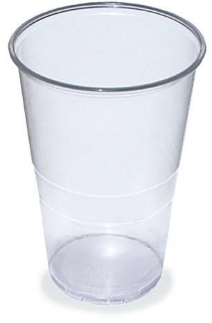 SWS-Schüler Drinking Cups Clear 0.5 L Polypropylene (Diameter 95 mm) [Pack of 50]