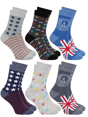 TupTam Kinder Socken Bunt Gemustert 6er Pack für Mädchen und Jungen