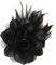 Cheerlife Ansteckrose Haarblume mit Schnabelspange Haarklipp Haarschmuck Haarspangen Ansteckblume Brosche für Frauen Herren Schwarz