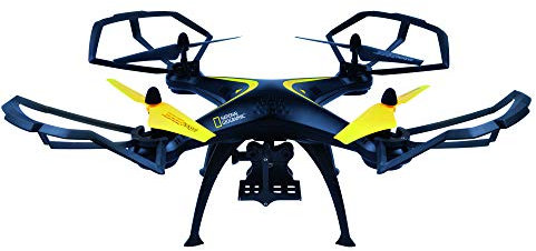 National Geographic Explorer CAM - Dron con Soporte para cámaras de acción, Color Negro