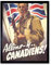 Wee Blue Coo Propaganda War Wwii British French Lets Go Canadians Art Print Framed Poster Wall Decor Kunstdruck Poster Wand-Dekor-12X16 Zoll