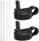 The Mass Weithals-Trinkhalm-Deckel, kompatibel mit den meisten Sport-Trinkflaschen., Jungen, The Mass Wide Mouth Straw Lid Compatibility Most Sports Water Bottle (Black), schwarz, Wide Mouth lids