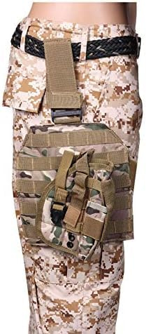Gexgune Molle verstellbare Taktische Holster Puttee Oberschenkel Bein PB 075 Pistole Pistole Holster Beutel mit Magazin Tasche (5 Farben optional)
