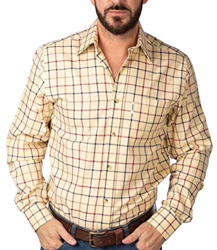 Rydale Ebberston Wide Check Casual Fit Long Sleeved Shirts 100% Brushed Cotton