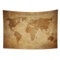 YONGFOTO 100x70cm Weltkarte Tapisserie Wandbehang, Jahrgang Pergament Textur Muster Weltkarte für Zimmer Dekor E-Lektion Online lehren Tapisserie für die Schule Class Zimmer Wohnheim
