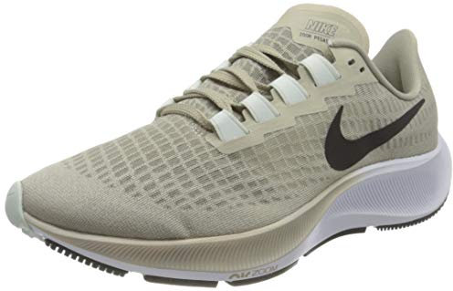 Nike Air Zoom Pegasus 37, Running Shoe Hombre, Stone/Black-Light Army-Off Noir-Barely Green, 42 EU