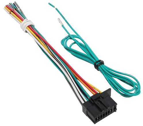 RED WOLF ISO Car Stereo Wiring Cable Lead 16 Pin Connector Plug Fit for Pioneer DEH AVH AVIC MVH FH SPH CDP FH Model 2010 Up Replacement for Aftermarket Radio Wire Loom Adaptor 16 PIN