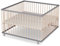 Sämann Laufstall Baby 120x120 cm | TÜV geprüft 2023 | stufenlos höhenverstellbar | Laufgitter XXL Premium | Babybett aus Holz | Krabbelgitter Komplettset grau/natur
