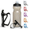 Bike Water Bottle Holder with Bottle Combo Mount Cage Rack No Screws Mountain Bicycle Accessories, for Sport Outdoor Cycling, MTB Road, Universal Cup Holder, Durable Alloy Kids, Adults (Black)