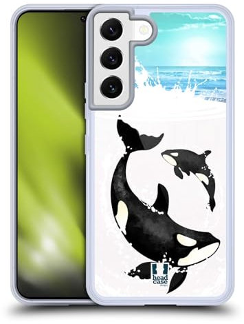 Head Case Designs Orca Meerestiere Gelhülle [Militärischer Schutzgrad] Kompatibel Mit Samsung Galaxy S22 5G Und Kompatibel Mit MagSafe