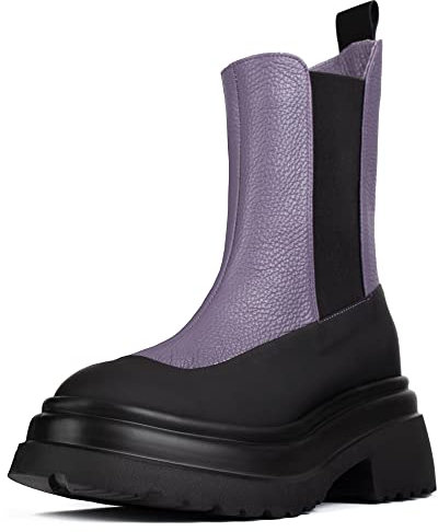 L37 HANDMADE SHOES Whisky On The Rocks, Stivali alla Moda Donna, Viola, 39 EU