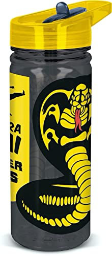 Cobra Kai Tritan Trinkflasche für Kinder, Schulgetränkeflasche aus strapazierfähigem Tritan, BPA-frei