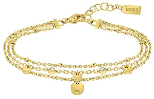BOSS Jewelry Gliederarmband für Damen Kollektion IRIS Gelbgold - 1580335