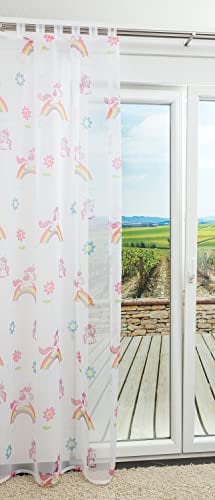 LYSEL - Schlaufenschal 1W Einhorn in den Maßen (B x H): 140cm x 245cm in Multicolor/Violett