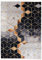 Mazovia Modern Teppich - Kurzflor Waschbar - Weich Teppich für Wohnzimmer, Schlafzimmer, Esszimmer – Teppiche Marmor Geometrische Muster - Grau 140 x 200 cm