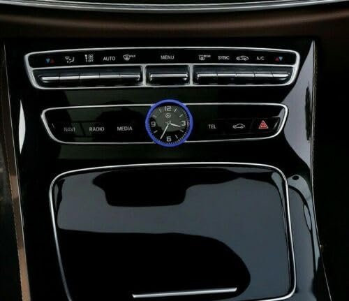 PKW-Butler Blende Passend für Mercedes Benz W205 W212 C E GLC Klasse Uhr Ring Rahmen Blau Blende
