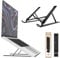 Voomy Soporte Ergonómico Plegable para Laptop y Tablet: Estación de Trabajo Portátil de Aluminio Reciclado, Compatible con MacBook, Lenovo, HP - Ideal para Oficina y Teletrabajo, Negro (Negro)