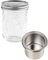 LIEBLINGSGLAS - Oleni Mason Jar Lunchbox (0,5 l) - Praktisches Geschenk für Frauen & Männer - Hochwertiges Glas - Meal Prep mit Trenndeckel - 13,1 x 8,4 cm - Umweltfreundlich & Auslaufsicher