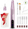 JCMaster Torno de Uñas de Gel y Acrílico, Lima de Uñas Inalámbrica y Portátil para Principiantes y Profesionales, Pedicura Eléctrico para Uso en Casa y Estudios de Uñas, Morado