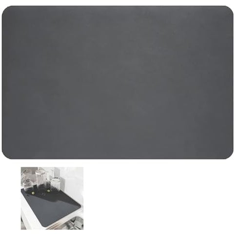 Coffee Mat Drying Mat Dish Drying Mat Non-Slip Coffee Machine Mat Draining Mat Anti Slip Diatomaceous Mud Absorbent Pad Kitchen Counter Mat Sink Drying Mat Anti Slip Rubber Back Draining Board Mat