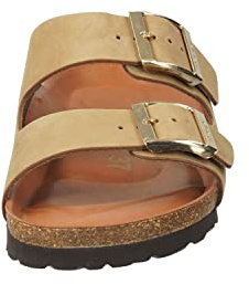 Rohde Damen Pantoletten EASYS No 42 Hausschuhe Clogs 5865 Natur, Schuhgröße:43 EU