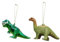 2 Stück Dinosaurier zum Hängen 13-14cm Glas Weihnachtshänger Geschenkanhänger Dekoanhänger Baumhänger