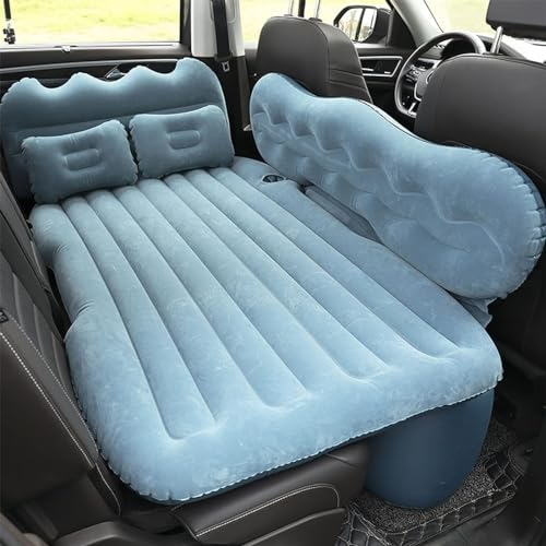 Auto Luftmatratze Für Au-di A6 4K C8 2018-2023,Auto komfortabel Aufblasbar Kissen,Bett Schlafkissen für Reisen Camping Outdoor Aktivitäten,B-Blue