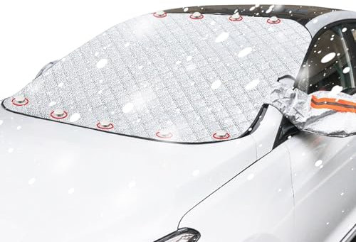 lafo frontscheibenabdeckung für Auto-Eisschutz Autoscheibenabdeckung mit Magnete, Eisschutzfolien, EIS, Schnee, Frost, Staub(mit 9 Starke Magnete) (160cm*116cm / 63in*45.7in)