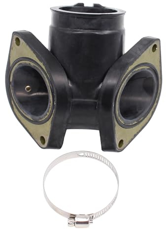 Colector de aspiración para carburador con junta tórica, goma de aspiración para motocicleta, manguito de aspiración de carburador con junta para Yamaha XV 1600 Wildstar XV1600 1999 2000 2001 2002