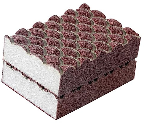 2Pcs Fish Scale Emery Compact Wok Sponge Small Dish Sponge,Kitchen Scrubber Kitchen Scrubber Brush,Reusable Scrub Sponge