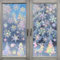 Fensterbilder Weihnachten, Weihnachten Deko, 3 Blätter Wiederverwendbar Weihnachts Fensterdeko, Schneeflocken Weihnachtsbaum Fensterdeko, Vogelschutz Prisma Fenster Weihnachtsdeko Für Weihnachten
