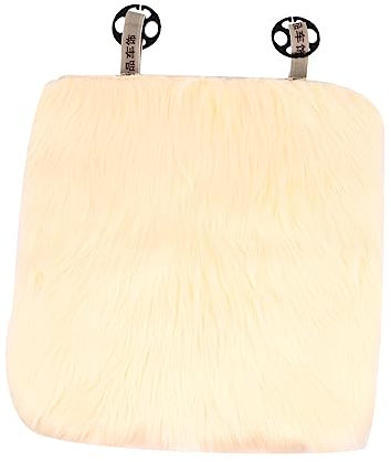 TINEASUR Kissen waschbare Teppiche Teppich aus Kunstpelz flauschige Teppiche Stuhlpolster aus Kunstpelz Fahrzeugsitzbezug heizpad anzucht heizmatte Auto-Pad Autositzbezug Ballaststoff Beige