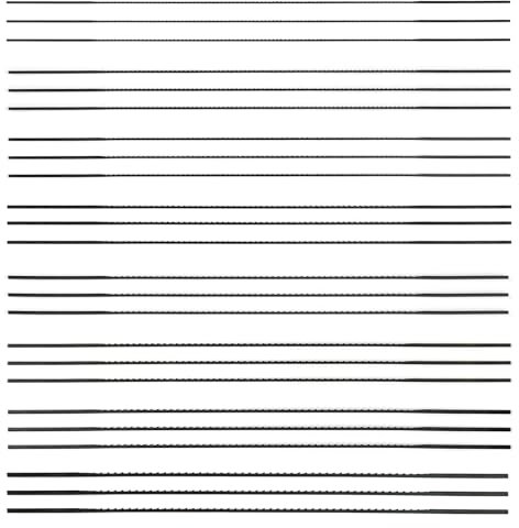 24 lame per sega a traforo da 130 mm, per legno, plastica, metallo