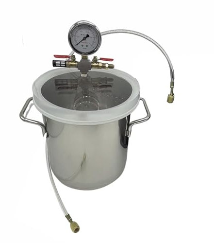2 3 6 13 20 Gallonen-Vakuum-Kammer, Labor-Vakuum-Kammer-Ausrüstung, Ausgewähltes Hochwertiges 304-Edelstahl-Material, Geeignet For Harz-Gießen, Epoxidharz, Holz-Stabilisierung(75L/20Gal(40x60cm/15.7x2
