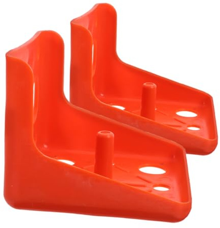 FUTUREORYY 2Pcs Salt Block Holders Livestock Salt Lick Holder Feeder Sheep Cattle Mineral Lick Rack with Tray for Easy Cleaning Goats Deer Horses 6.69x6.30x5.35cm
