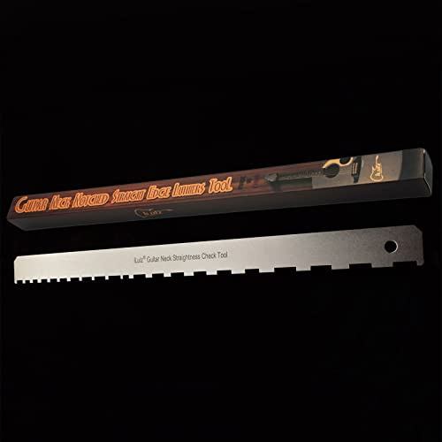 Notched Guitar Neck Straightedge & Leveling Tool – Luthier Tool for Acoustic & Electric Fretboard Setup, Dual-Sided Aluminium, UK Stock