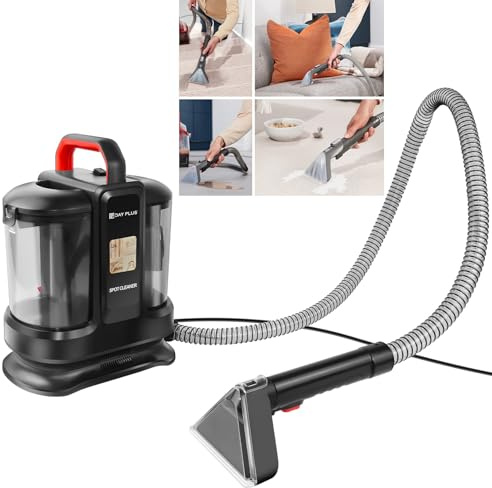 400W Polsterreiniger Gerät Teppichreiniger, 13KPa Reinigungsmaschine Nasssauger für Teppiche, Polster, Auto & Mehr, Leistungsstarker 400W Motor, 2 Wasserbehälter