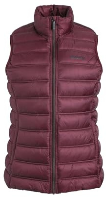 Weird Fish Atissa Lightweight Padded Gilet Aubergine Size 16
