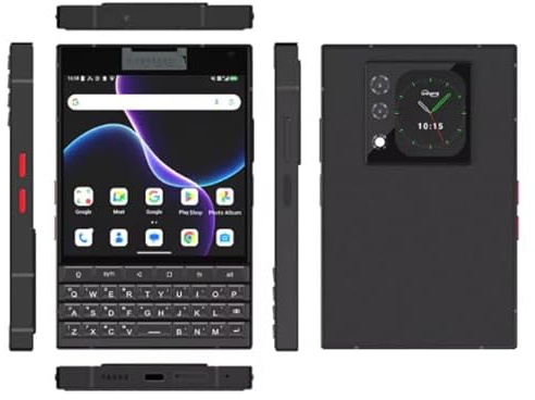 CHANDUELEC Titan 2 Smartphone 5G Android 15 with Physical Keyboard Dual Screen 12GB 512GB Dimensity 7300 Dual SIM 50MP Camera